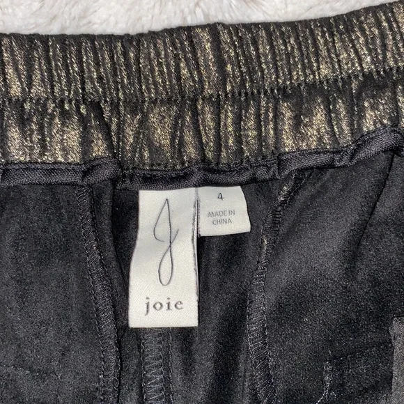 Joie metallic gold dressy wide leg pants. Holiday Parties NWT Size 4